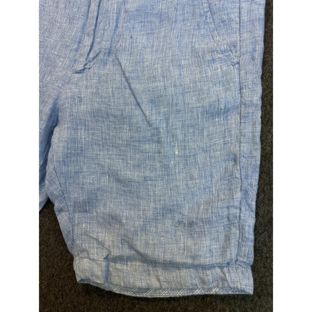 Porter & Ash 100% Linen Heather Blue 9" Inseam Shorts Men's Size 29 Casual Beach - Picture 5 of 16